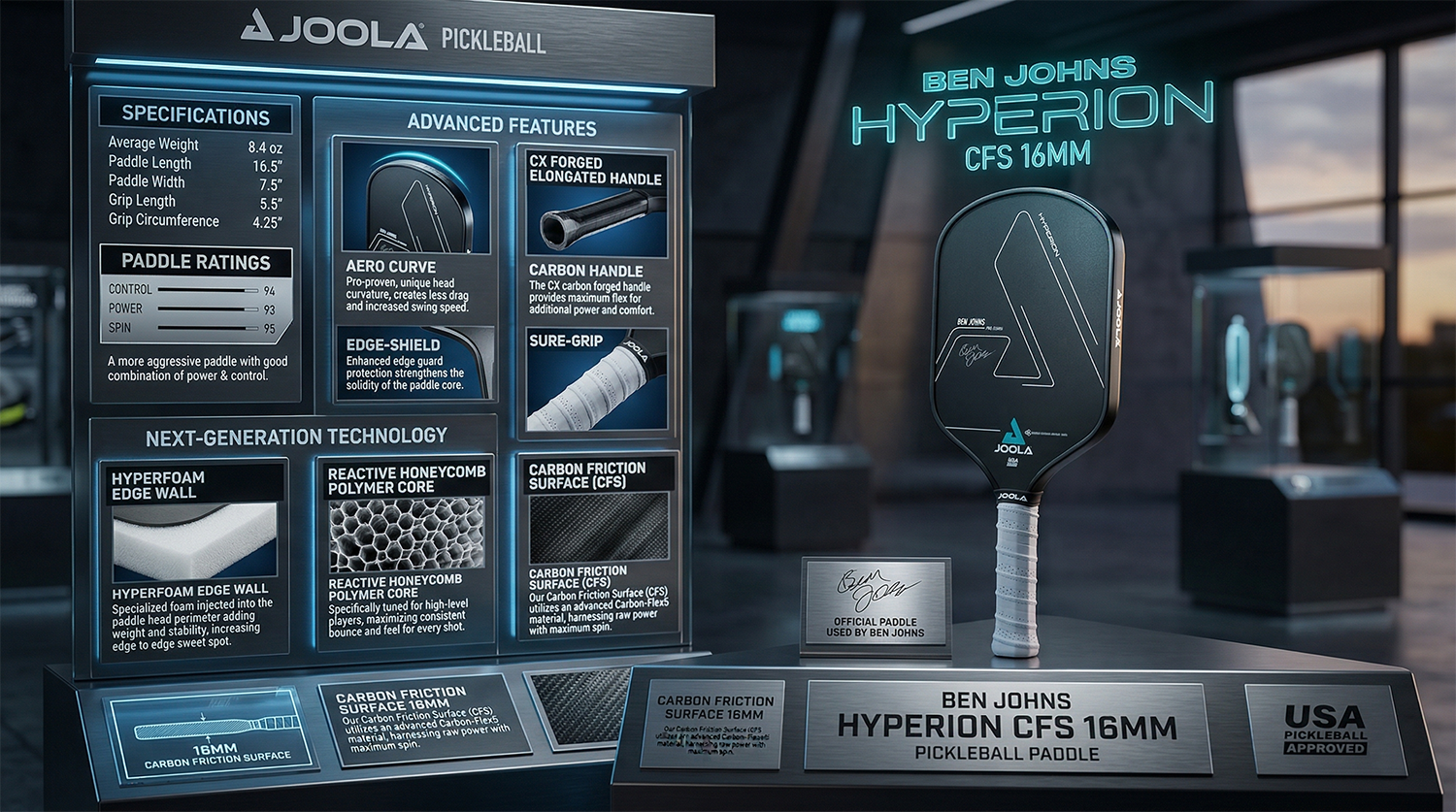 JOOLA Ben Johns Hyperion CFS 16 review 2026