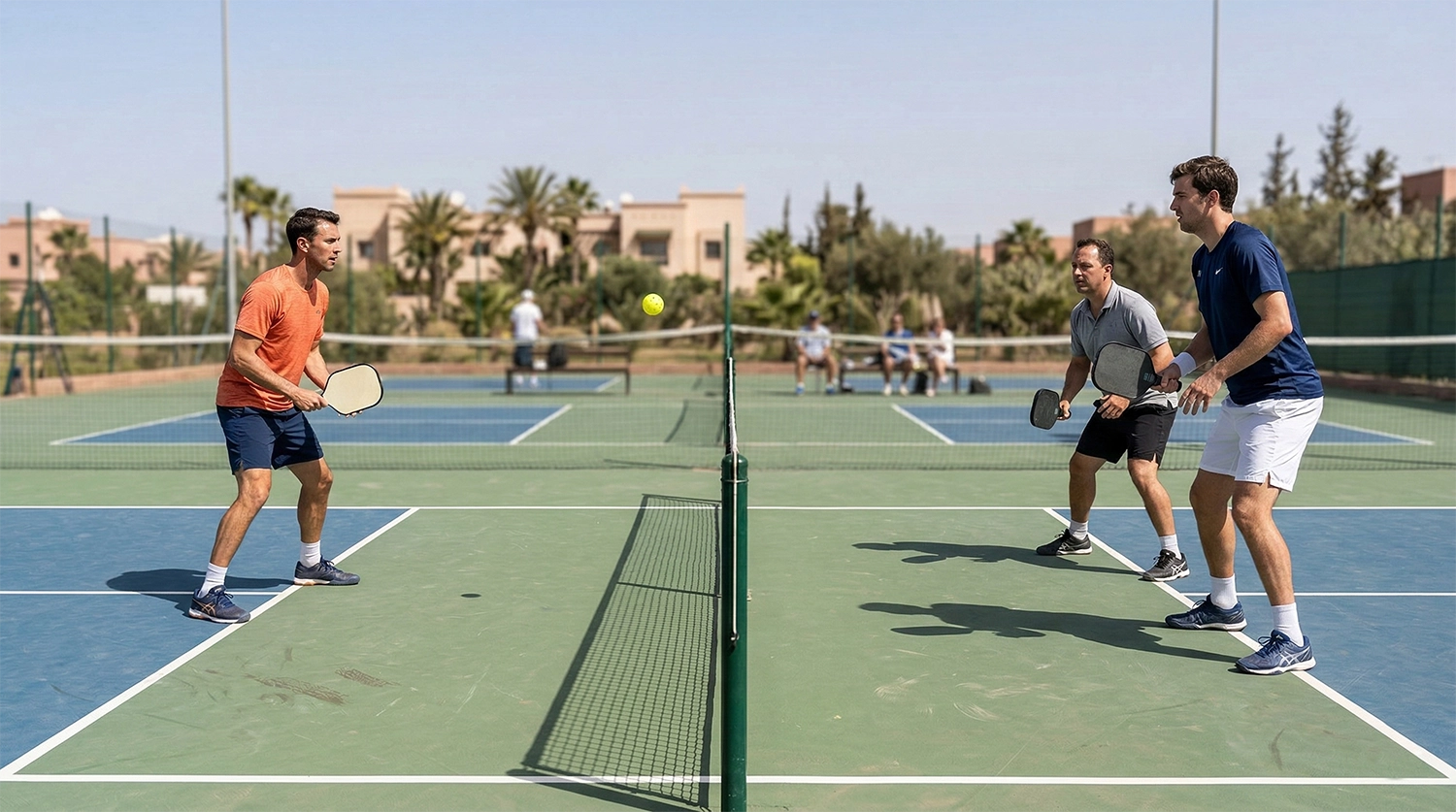 pickleball doubles vs singles rules court setup
