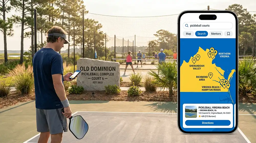 Pickleball courts in Virginia