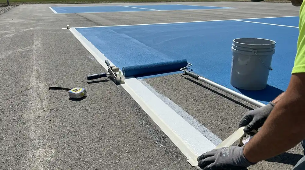 pickleball court construction